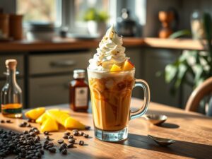 Café Gelado com Chantilly Tropical