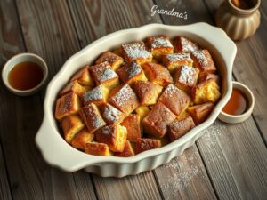 Pudim de Pão com Especiarias da Vovó