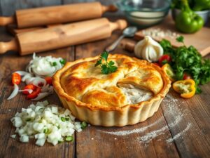 Torta de Frango com Catupiry Deliciosa