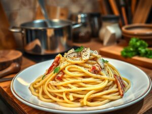 Macarrão à Carbonara do Chef