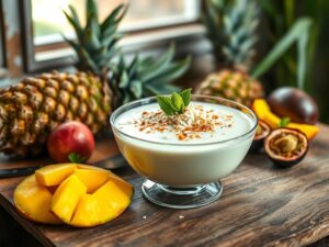 Pudim de Coco Tropical
