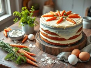 Bolo de Cenoura com Cobertura de Chocolate Branco dos Sonhos