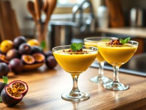 Mousse de Maracujá com Creme de Leite Tropical
