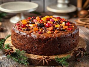 Bolo de Frutas Cristalizadas Natalino