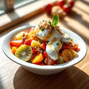 Salada de Frutas Natalina com Iogurte