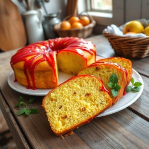 Bolo de Fubá dos Sonhos com Goiabada