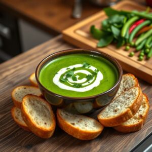Sopa Verde da Alegria com Cream Cheese